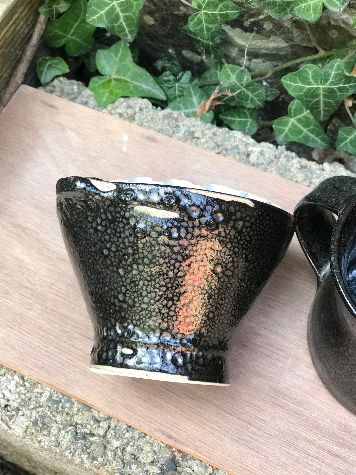 SALE Oil-spot coffee set