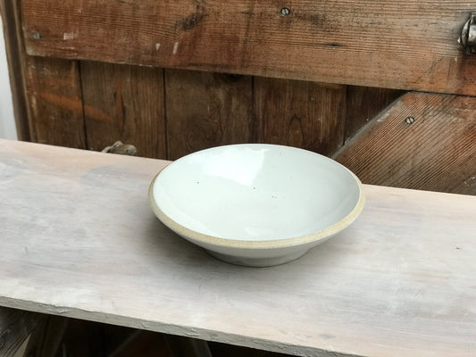White pasta bowl