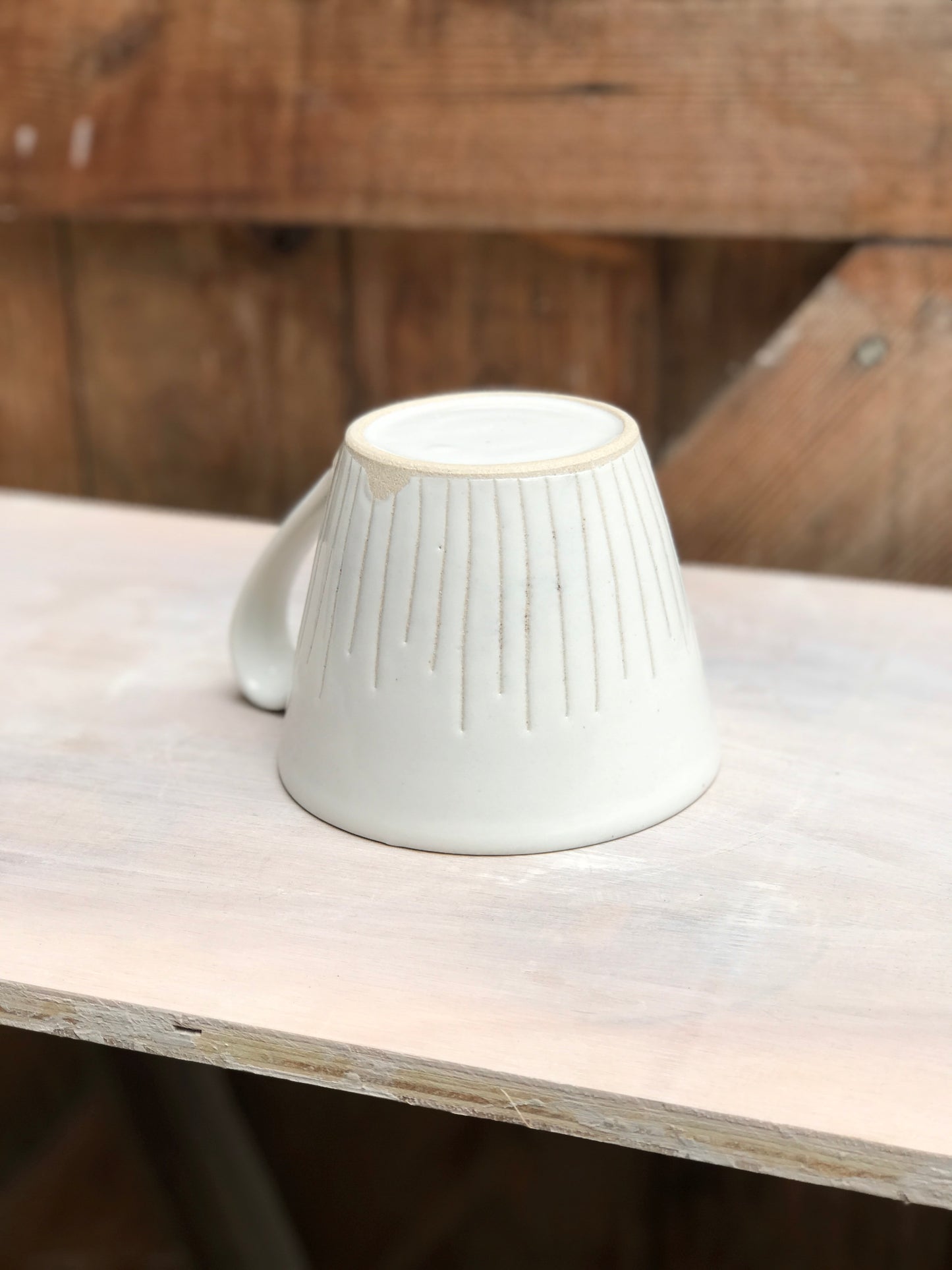 Large Mug with incised lines